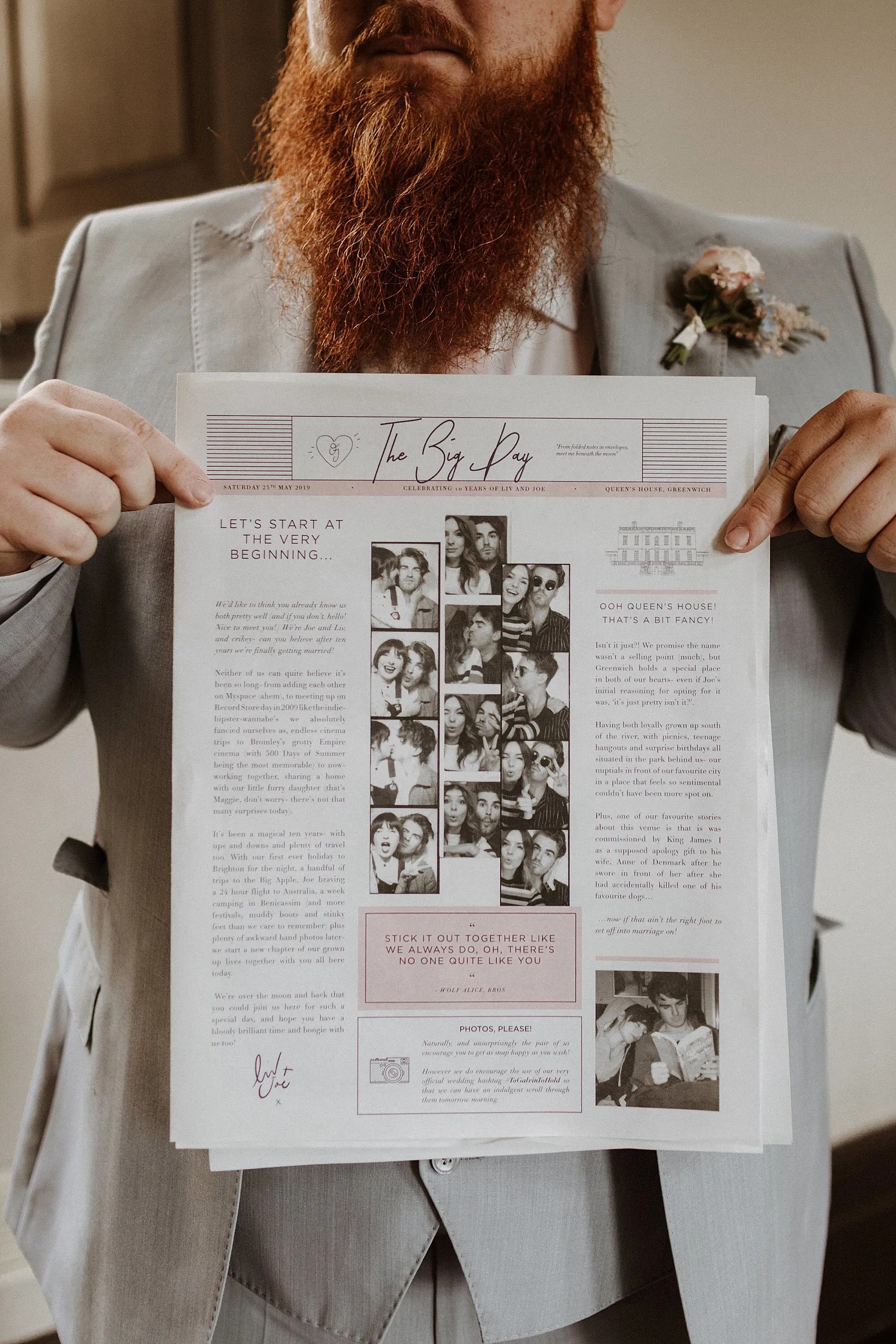 Wedding Newspaper Save The Dates & Invitations