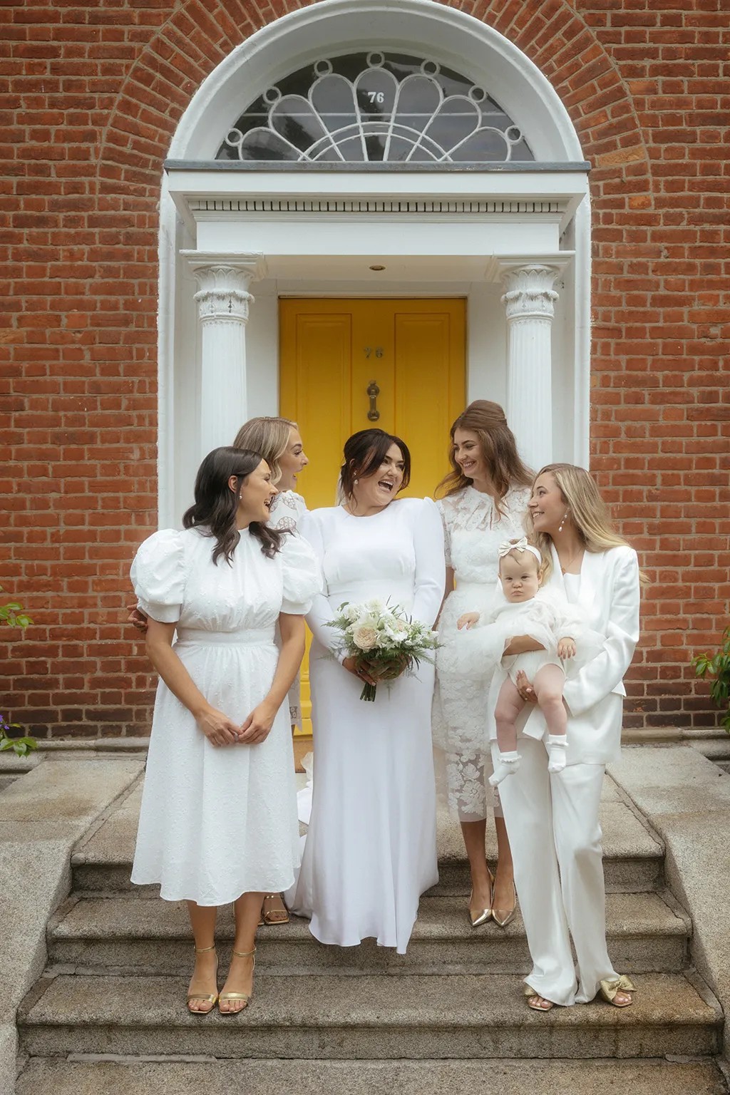 Different Bridesmaid Dresses within a Colour Palette