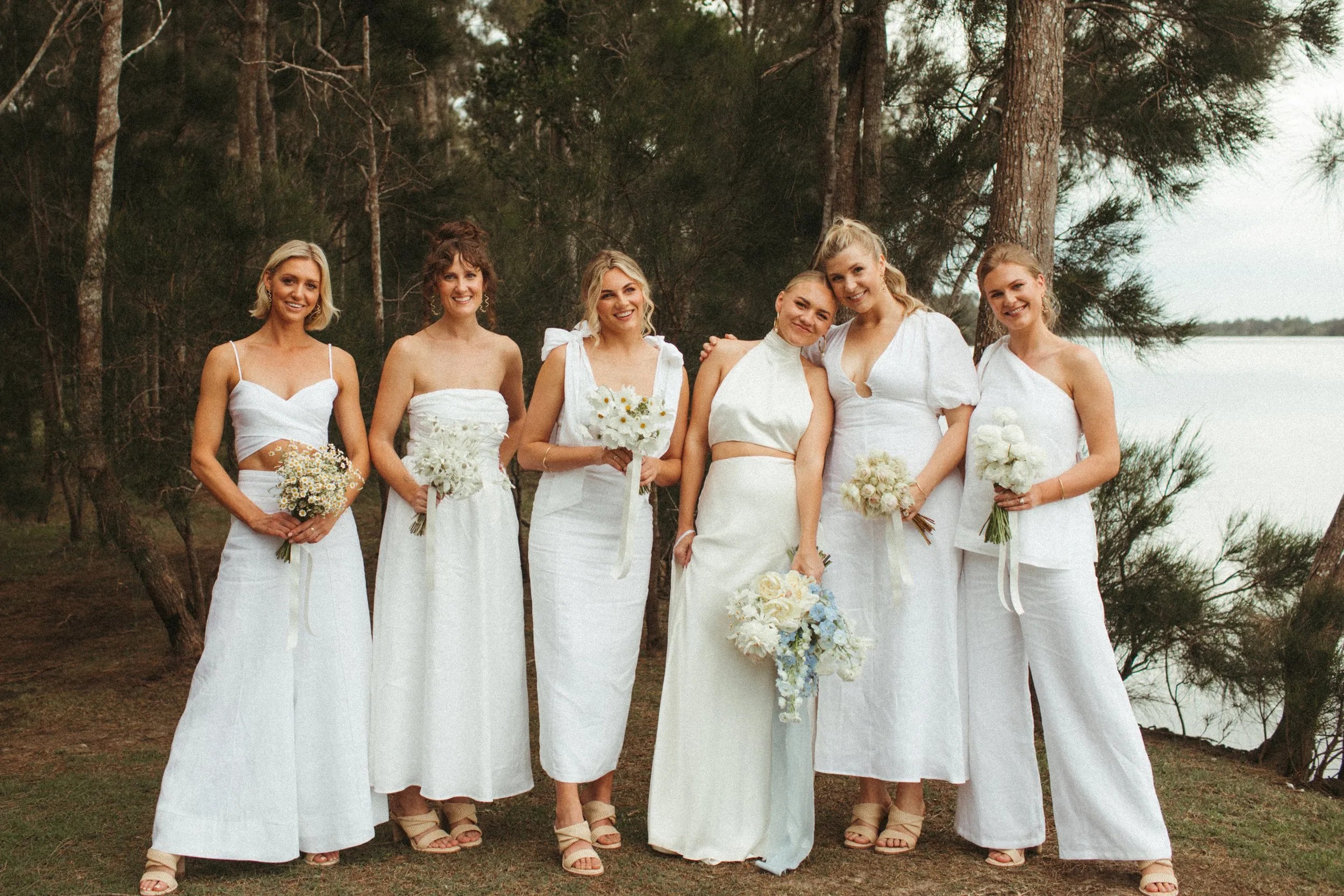 Neutral Bridesmaids Dresses