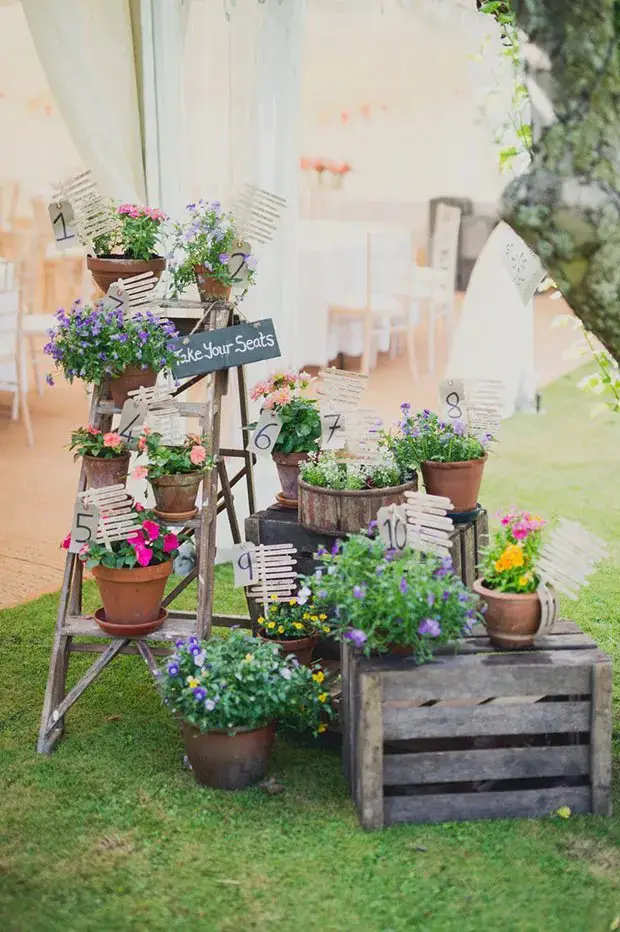 Potted Plant Aisle Decor