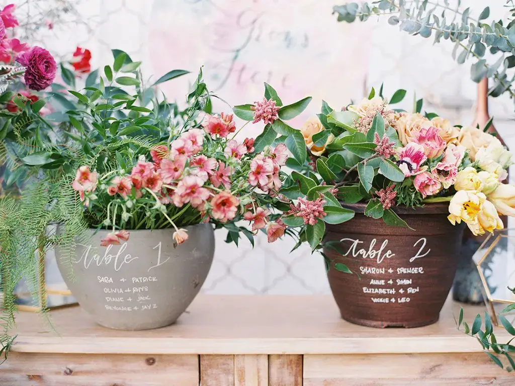 Potted Plant Place Cards & Favours