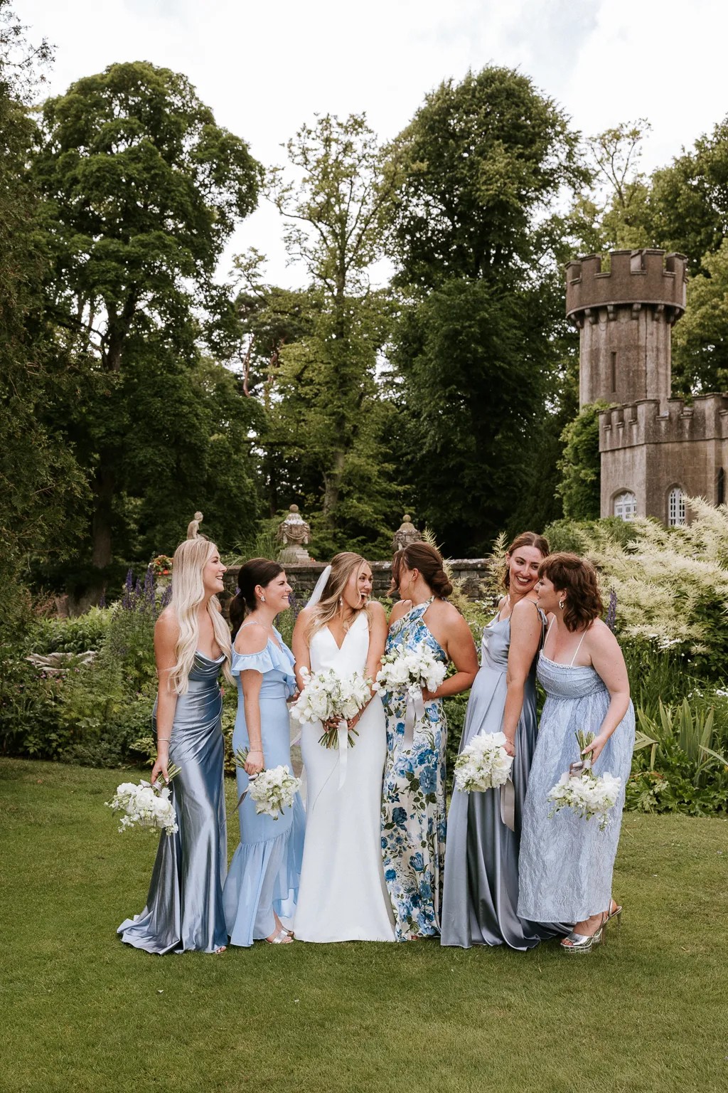 Bridesmaid Dresses in the Same Colour with Different Necklines