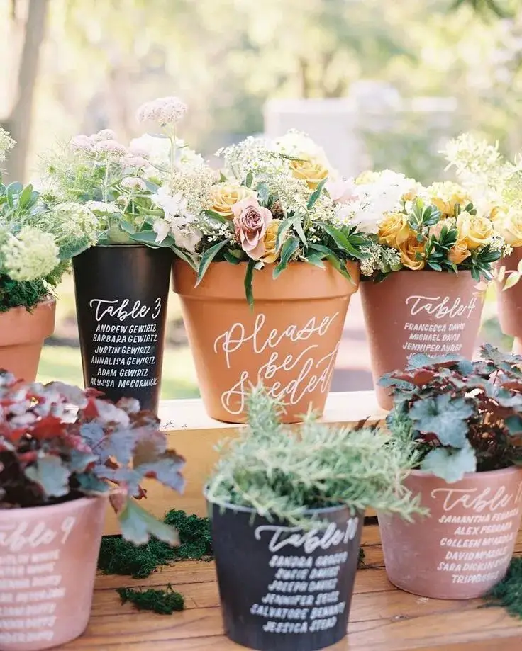 Potted Plant Aisle Decor