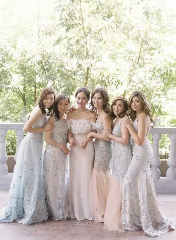 Gold Bridesmaid Dresses