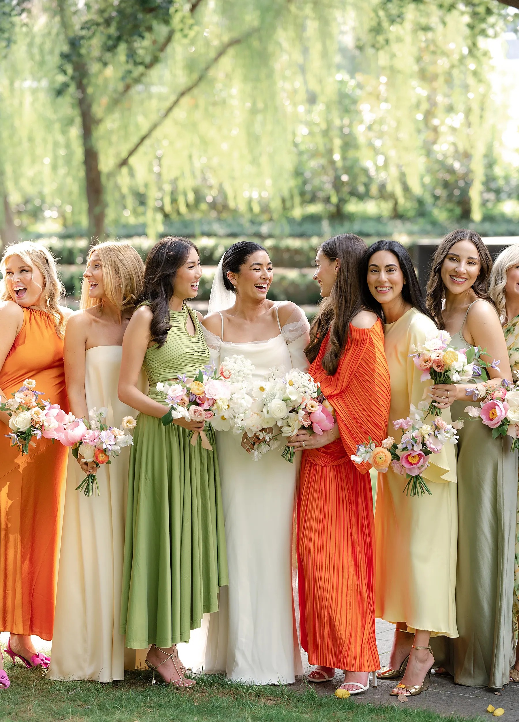 Bridesmaids Dresses with Bows