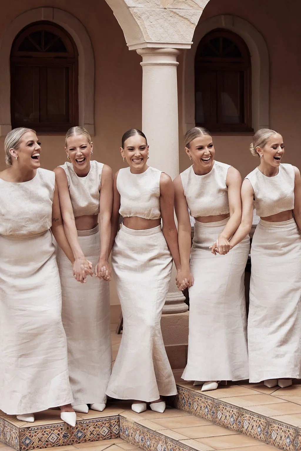 Neutral Bridesmaids Dresses