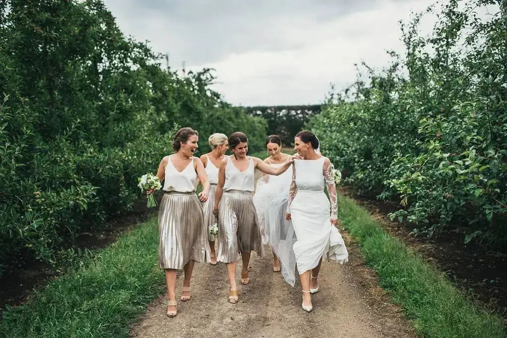 Metallic, Sparkly & Sequin Bridesmaid Dresses