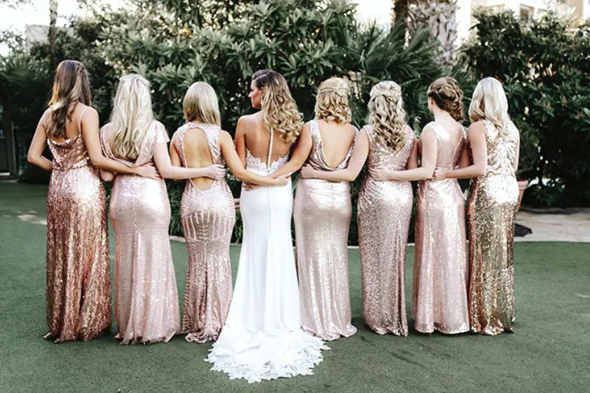 Green Sequin Bridesmaid Dresses